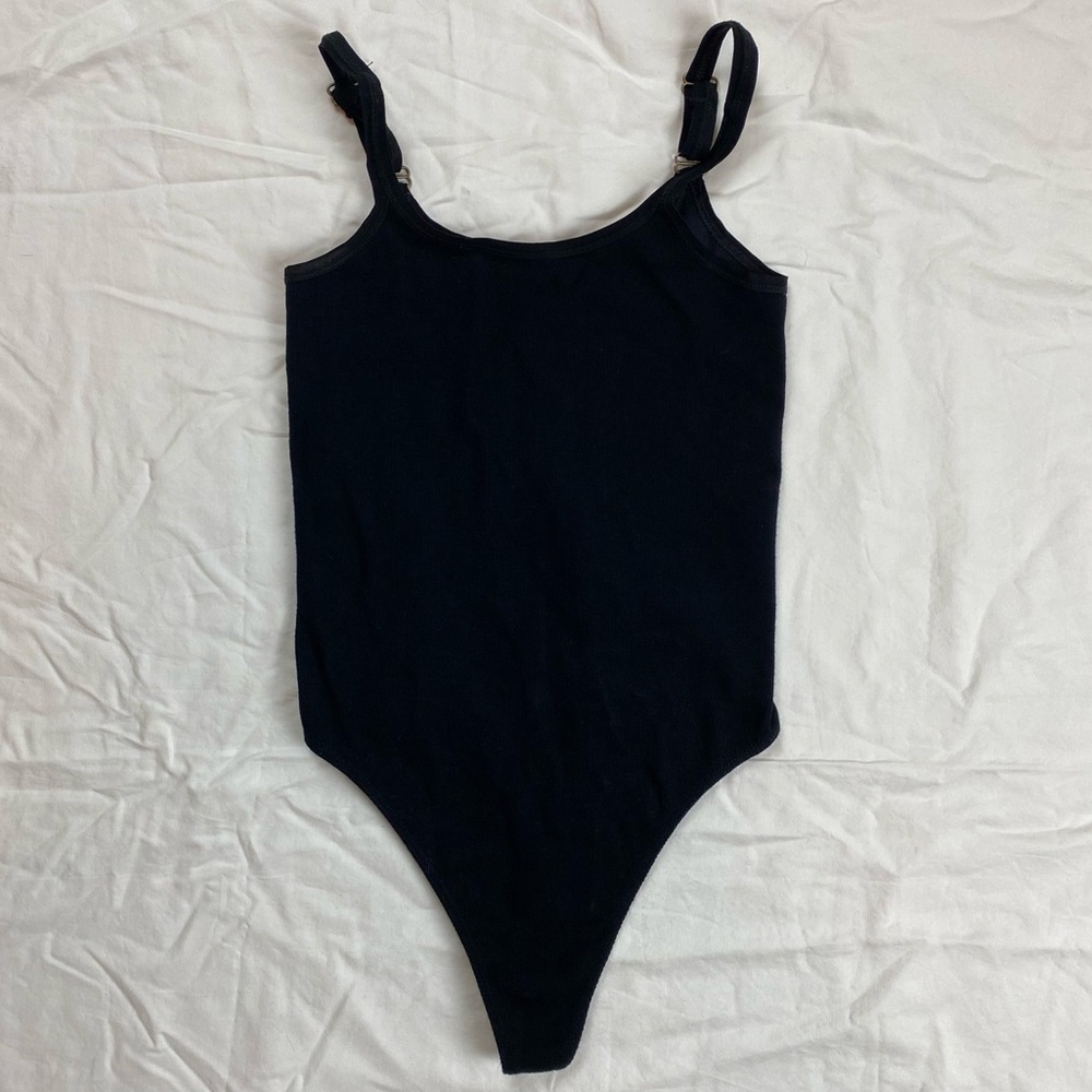 Out From Under Black Tank Bodysuit XS